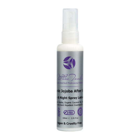 Organic After sun spray lotion with insect repellent oils
