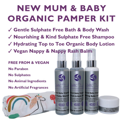 Organic new mums baby gift set